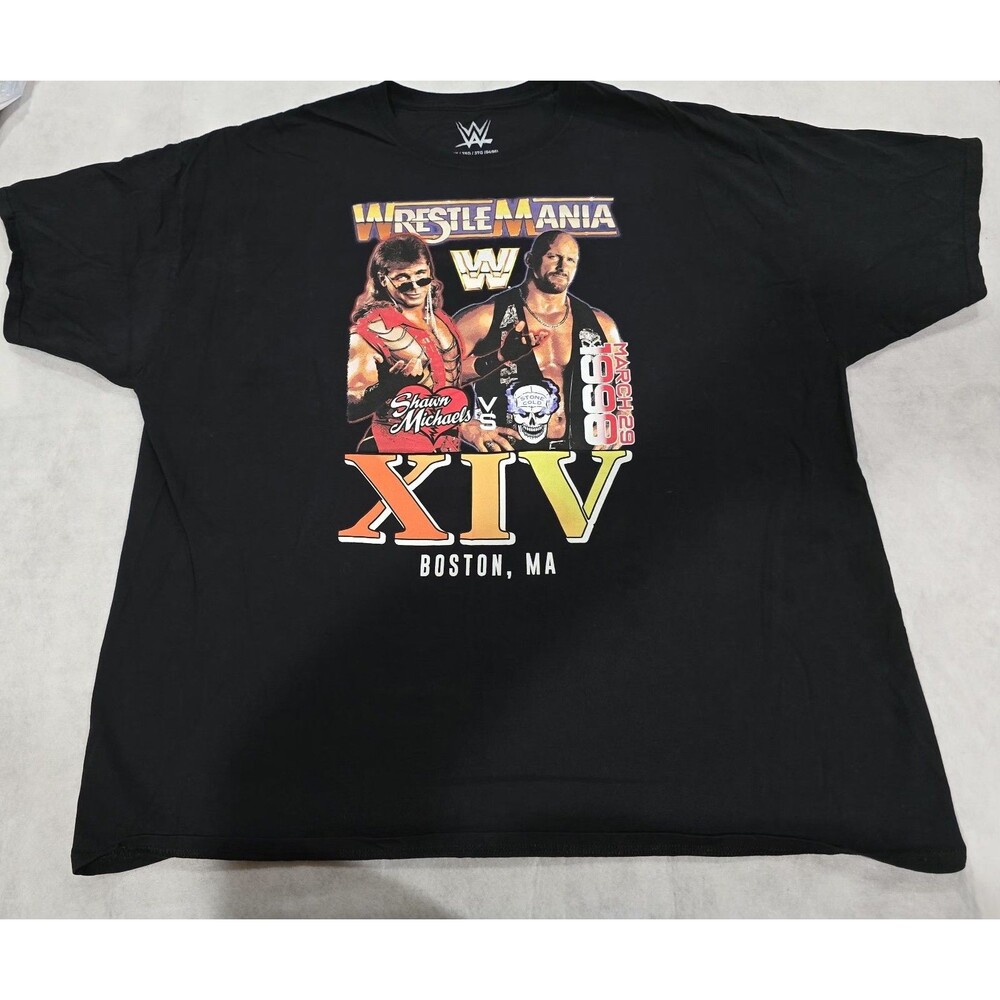VTG WWE WrestleMania XIV Shawn Michaels Stone Cold Austin Shirt Men’s 3XL